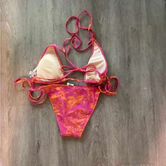 Tibi Pink and Orange Swimwear, size XS - Picture 2 of 4